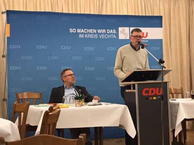 Norbert gr. Schlarmann bei seinem letztem Jahresbericht.