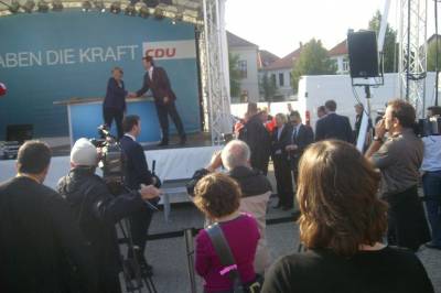 FU Holdorf besucht Wahlkampfveranstaltung - 
